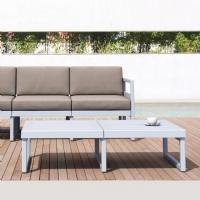 Mykonos Rectangle Coffee Table Silver Gray ISP138-SIL - 4