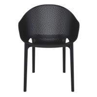Sky Pro Stacking Dining Chair Black ISP151-BLA - 3