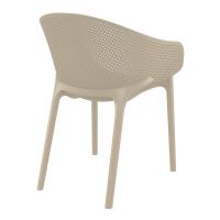 Sky Pro Stacking Dining Chair Taupe ISP151-DVR - 2
