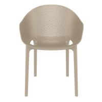 Sky Pro Stacking Dining Chair Taupe ISP151-DVR - 4