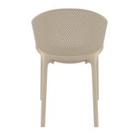 Sky Pro Stacking Dining Chair Taupe ISP151-DVR - 4