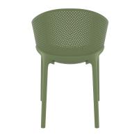 Sky Pro Stacking Dining Chair Olive Green ISP151-OLG - 9
