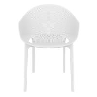 Sky Pro Stacking Dining Chair White ISP151-WHI - 3