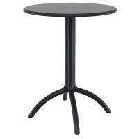 Octopus Outdoor Dining Table 24 inch Round Black ISP160-BLA