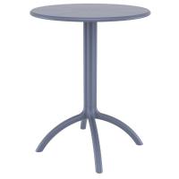 Octopus Outdoor Dining Table 24 inch Round Dark Gray ISP160-DGR