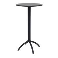 Octopus Bar Table 24 inch Round Black ISP161-BLA