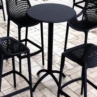 Octopus Bar Table 24 inch Round Black ISP161-BLA - 2