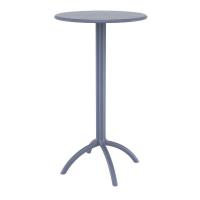 Octopus Bar Table 24 inch Round Dark Gray ISP161-DGR