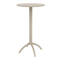 Octopus Bar Table 24 inch Round Taupe ISP161-DVR