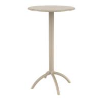 Octopus Bar Table 24 inch Round Taupe ISP161-DVR