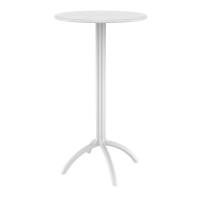 Octopus Bar Table 24 inch Round White ISP161-WHI