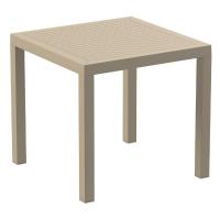 Ares Resin Outdoor Table 31 inch Square Taupe ISP164-DVR