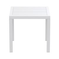 Ares Resin Outdoor Table 31 inch Square White ISP164-WHI - 1