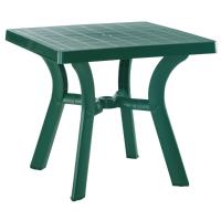 Viva Resin Square Dining Table 31 inch Dark Green ISP168-GRE