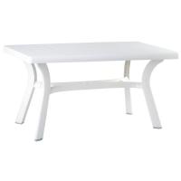 Sunrise Resin Rectangle Table 55 inch White ISP182-WHI