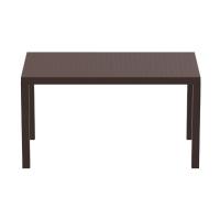 Ares Rectangle Outdoor Table 55 inch Brown ISP186-BRW - 1