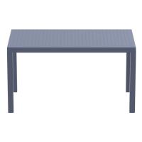 Ares Rectangle Outdoor Table 55 inch Dark Gray ISP186-DGR - 1