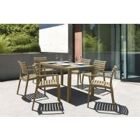 Artemis Resin Rectangle Outdoor Dining Set 7 Piece with Arm Chairs Brown ISP1862S-BRW - 8