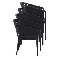 Portofino Armchair Black ISP212-BLA - 7