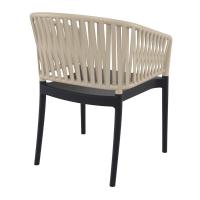 Portofino Armchair Black ISP212-BLA - 11