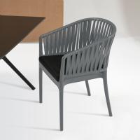 Portofino Armchair Dark Gray ISP212-DGR - 6