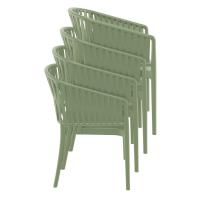 Portofino Armchair Olive Green ISP212-OLG - 7