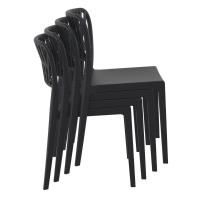 Portofino Side Chair Black ISP213-BLA - 5