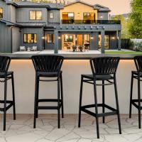 Portofino Bar Stool Black ISP215-BLA - 6