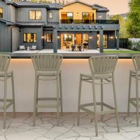 Portofino Bar Stool Taupe ISP215-DVR - 6