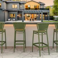 Portofino Bar Stool Olive Green ISP215-OLG - 6