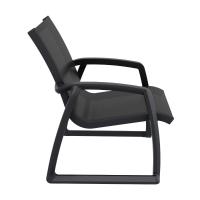 Pacific Club Arm Chair Black Frame - Black Sling ISP232-BLA-BLA - 6
