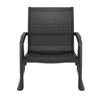 Pacific Club Arm Chair Black Frame - Black Sling ISP232-BLA-BLA - 9