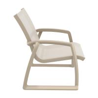 Pacific Club Arm Chair Taupe Frame - Taupe Sling ISP232-DVR-DVR - 6