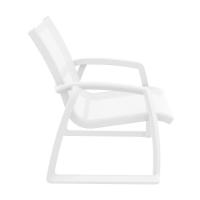 Pacific Club Arm Chair White Frame - White Sling ISP232-WHI-WHI - 3