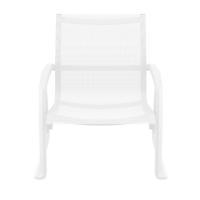 Pacific Club Arm Chair White Frame - White Sling ISP232-WHI-WHI - 5