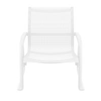 Pacific Club Arm Chair White Frame - White Sling ISP232-WHI-WHI - 5