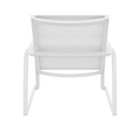 Pacific Club Arm Chair White Frame - White Sling ISP232-WHI-WHI - 6