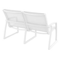 Pacific LoveSeat with Arms White Frame White Sling ISP234-WHI-WHI - 3