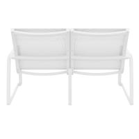 Pacific LoveSeat with Arms White Frame White Sling ISP234-WHI-WHI - 4
