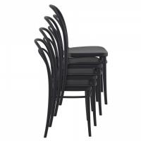 Marie Resin Outdoor Chair Black ISP251-BLA - 5