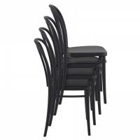 Victor Resin Outdoor Chair Black ISP252-BLA - 5