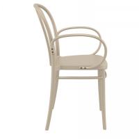 Victor XL Resin Outdoor Arm Chair Taupe ISP253-DVR - 3