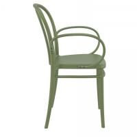 Victor XL Resin Outdoor Arm Chair Olive Green ISP253-OLG - 3