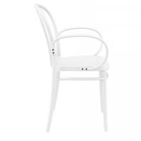 Victor XL Resin Outdoor Arm Chair White ISP253-WHI - 3