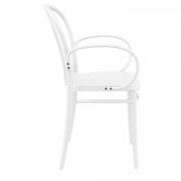 Victor XL Resin Outdoor Arm Chair White ISP253-WHI - 3