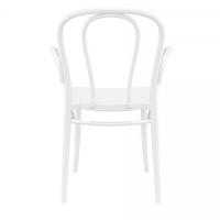 Victor XL Resin Outdoor Arm Chair White ISP253-WHI - 4