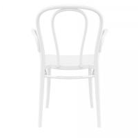 Victor XL Resin Outdoor Arm Chair White ISP253-WHI - 4