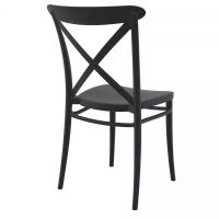 Cross Resin Outdoor Chair Black ISP254-BLA - 4