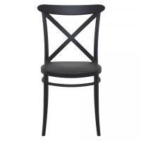 Cross Resin Outdoor Chair Black ISP254-BLA - 5