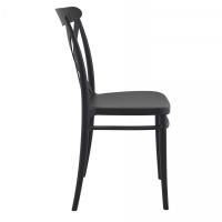 Cross Resin Outdoor Chair Black ISP254-BLA - 6